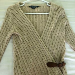 Ralph Lauren: Tan Cardigan